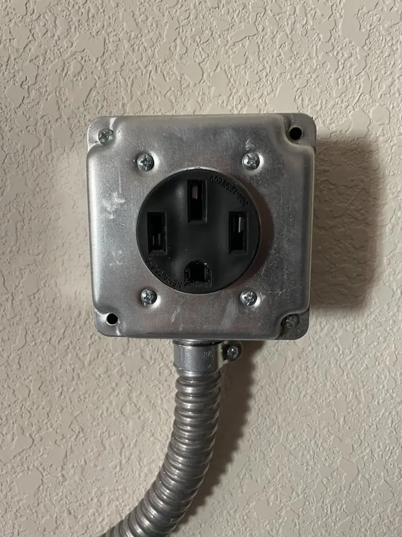 NEMA 14-50 outlet installed for Electrical Panel Upgrade in Murfreesboro